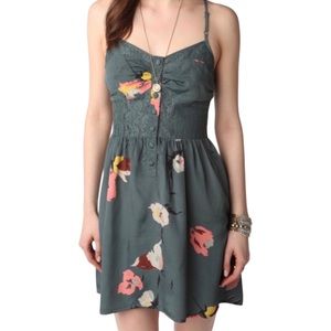 Urban Outfitters Kimchi Blue Floral Summer Satin Mini Slip Dress Size Large